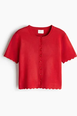 H&M Finstrikket cardigan med tungekant