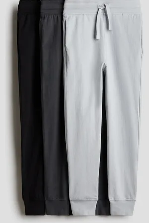 H&M 3-pak joggers i bomuldsjersey