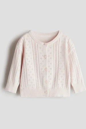 H&M Mønsterstrikket cardigan i bomuld