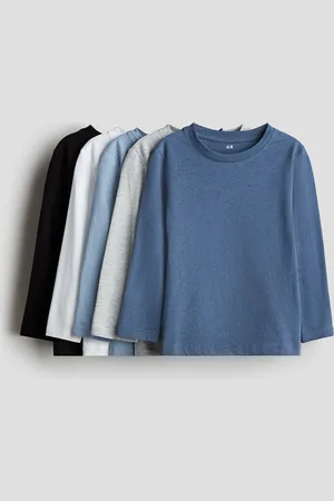 H&M 5-pak langærmet T-shirt