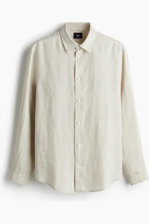 H&M Skjorte i hør Regular Fit