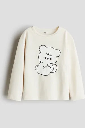 H&M Top i bomuld med tryk