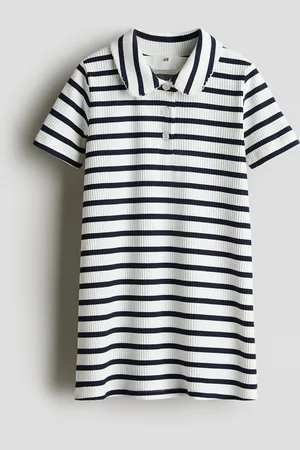 H&M Ribbet kjole i jersey