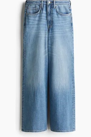 H&M Feather Soft Super Wide Ultra High Jeans