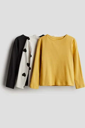 H&M 3-pak trøje med lange ærmer