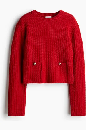 H&M Perlestrikket trøje