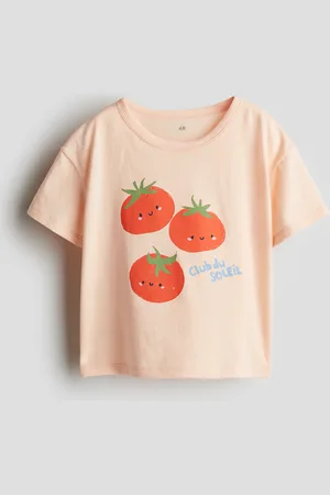H&M Top i jersey med tryk