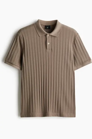 H&M Poloshirt i jersey med struktur Slim Fit