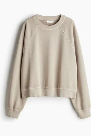 H&M Sweatshirt i bomuld med vasket look