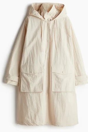 H&M Vandafvisende regnfrakke - Beige