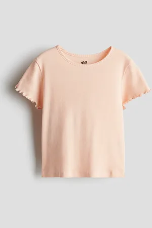 H&M Ribbet top i jersey