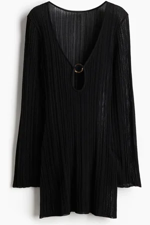 H&M Ribstrikket strandkjole