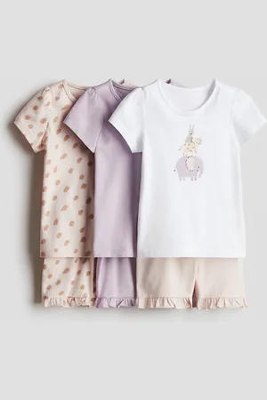 H&M 3-pak natsæt - Lyserød