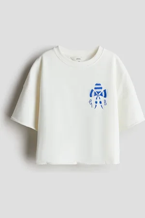 H&M Oversized top med tryk