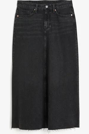 H&M Feather Soft nederdel i denim