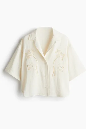 H&M Skjorte med broderie anglaise