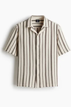 H&M Skjorte med resortkrave og struktur Regular Fit