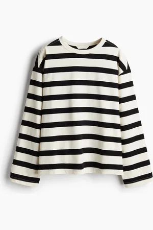 H&M Top i bomuldsjersey