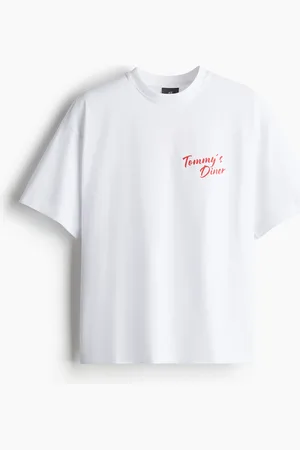 H&M T-shirt med tryk Oversized Fit