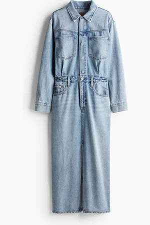 H&M Western Denim Midi Dress