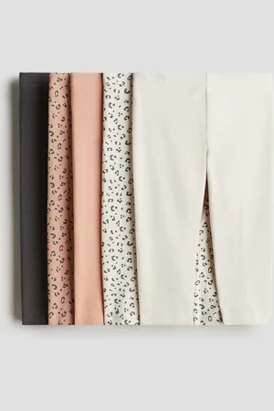 H&M 5-pak caprileggings i bomuld