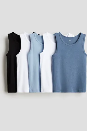 H&M 5-pak tanktop i bomuld