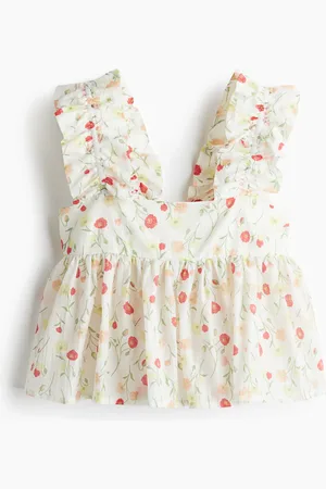H&M Tanktop med rynkninger og skørt forneden