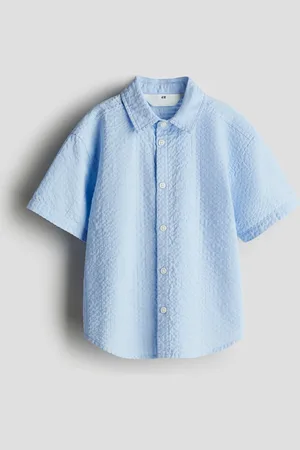 H&M Skjorte i bæk og bølge af bomuld