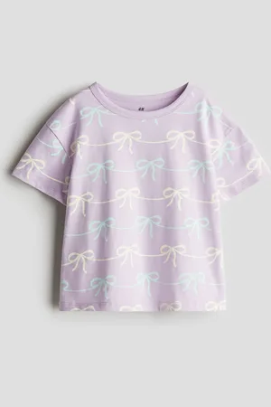 H&M Top i jersey med tryk
