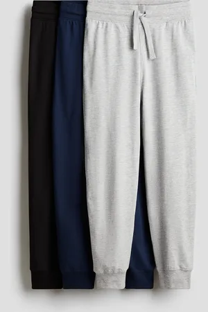 H&M 3-pak joggers i bomuldsjersey