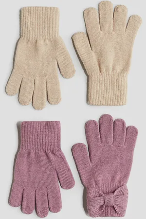 H&M 2-pak finstrikkede fingervanter
