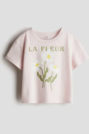 H&M Top i jersey med tryk