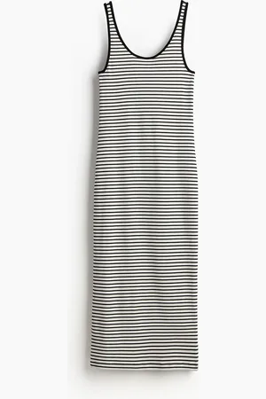 H&M Ribbet kjole i jersey