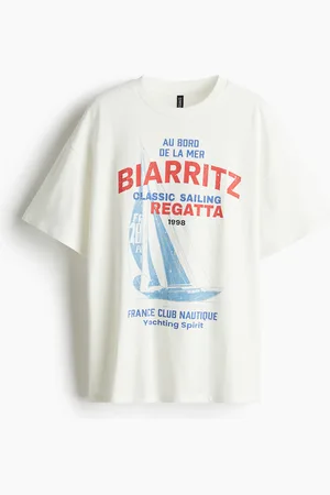 H&M Oversized T-shirt med motiv