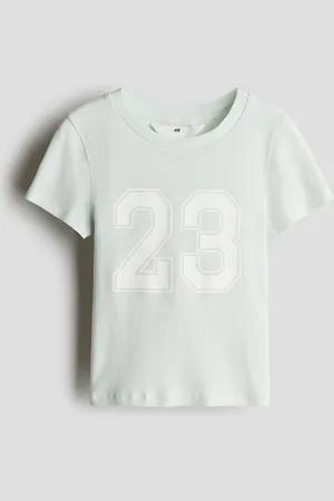 H&M Top i bomuld med trykt motiv