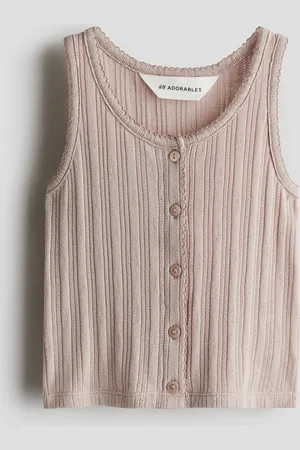 H&M Tanktop i pointellejersey