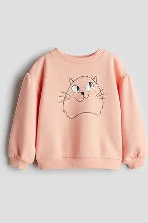 H&M Sweatshirt i bomuld med tryk