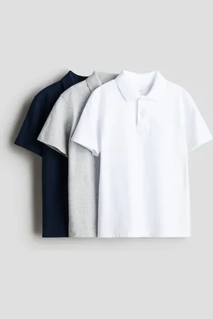 H&M 3-pak poloshirts i bomuld
