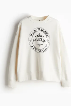 H&M Oversized sweatshirt med motiv