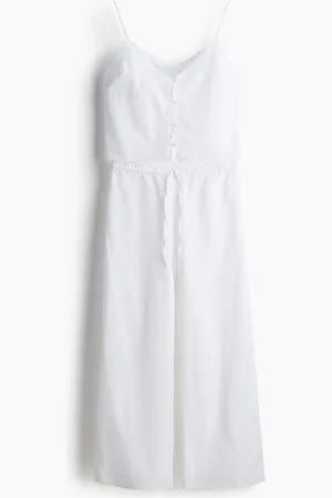 H&M Natsæt i bomuld med broderie anglaise