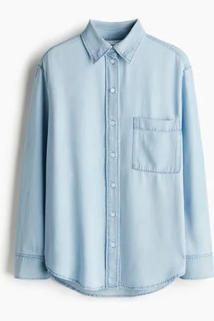 H&M Skjorte i lyocelldenim