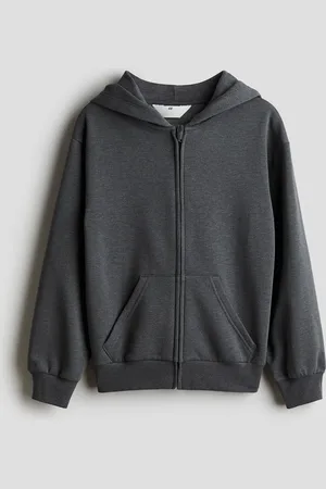 H&M Oversized hættetrøje med lynlås