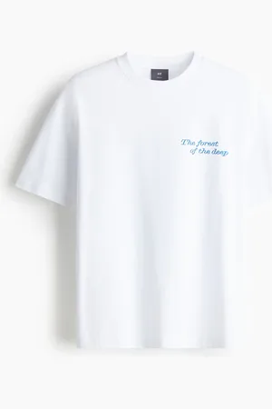 H&M T-shirt med tryk Loose Fit