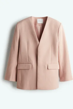 H&M Blazer i twill uden krave
