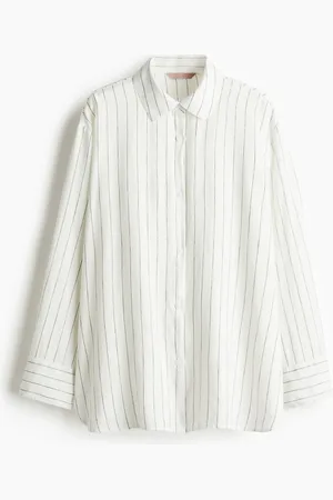 H&M Skjorte i hørblanding