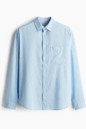 H&M Skjorte i hørblanding Relaxed Fit