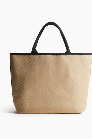 H&M Vævet strandtaske