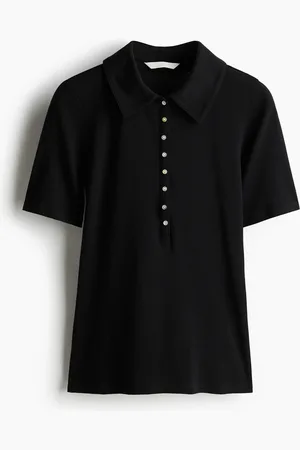 H&M Tætsiddende poloshirt