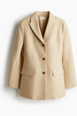 H&M Blazer i bomuld med markeret talje