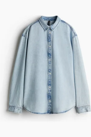 H&M Oversized skjorte i denim